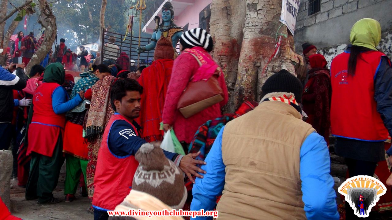 Volunteering at Devghat Dham -> activities - Divine Youth Club Nepal